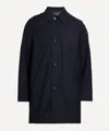 Paul Smith Mens Storm System Wool Mac With Detachable Gilet In Blue