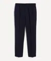 Paul Smith Mens Straight-leg Pleated Wool Trousers In Blue
