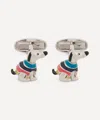 Paul Smith Mens Stripe Jumper Dog Cufflinks