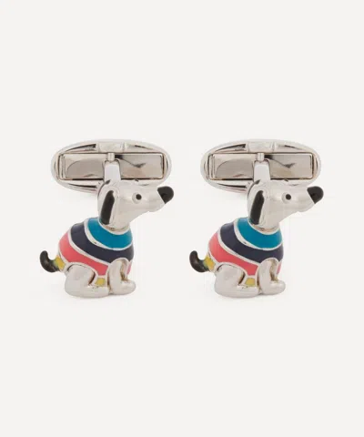 Paul Smith Mens Stripe Jumper Dog Cufflinks