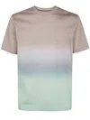 Paul Smith Cotton Hazy Stripe T-shirt In Multi