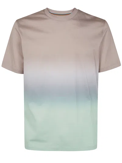PAUL SMITH MENS STRIPE PRINT TSHIRT BY PAUL SMITH,M1R.919T.PP4919 55 MAUVE