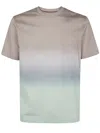 Paul Smith Cotton Hazy Stripe T-shirt In Multicolor