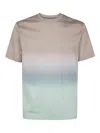Paul Smith Cotton Hazy Stripe T-shirt In Pink