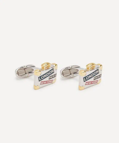 Paul Smith Mens Suitcase Cufflinks In Brown