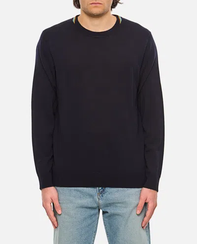Paul Smith Mens Sweater Crew Neck In Navy