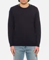Paul Smith Multicolored Ribbed Trim Crew Neck Sweater In Blue