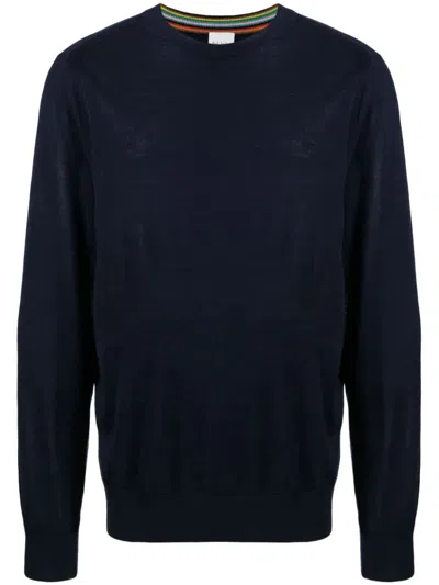 Paul Smith Mens Sweater Crew Neck In Blue
