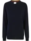 Paul Smith Navy Cashmere Crew Neck Sweater Blue In Blue