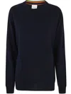Paul Smith Navy Cashmere Crew Neck Sweater Blue In Dark Navy