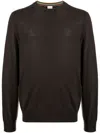 Paul Smith Men's Crew Neck Sweater In Brown