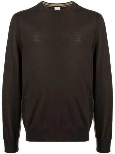 Paul Smith Mens Sweater Crew Neck Clothing In Green