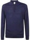Paul Smith Mens Sweater Ls Polo In Blue