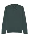 Paul Smith Mens Sweater Ls Polo In Green