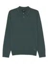 Paul Smith Mens Sweater Ls Polo In Green
