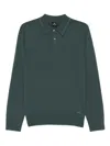 Paul Smith Mens Sweater Ls Polo In Green