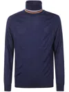 Paul Smith Turtleneck Shirt In Blue