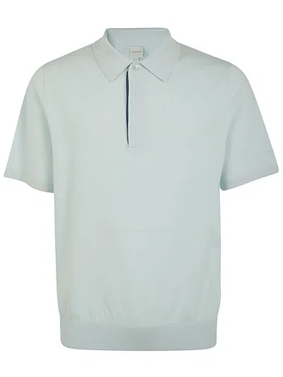 Paul Smith Mens Sweater Ss Polo In Blue