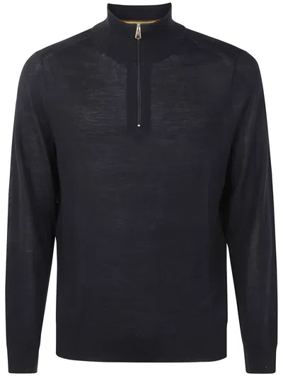 PAUL SMITH PAUL SMITH MENS SWEATER ZIP NECK CLOTHING