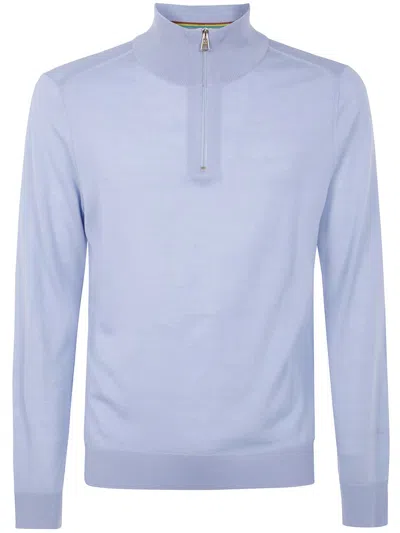 PAUL SMITH PAUL SMITH MENS SWEATER ZIP NECK CLOTHING