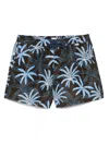 Paul Smith Mens Swim Short Palms In Gray