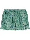 Paul Smith Mens Swim Short Palms In Green