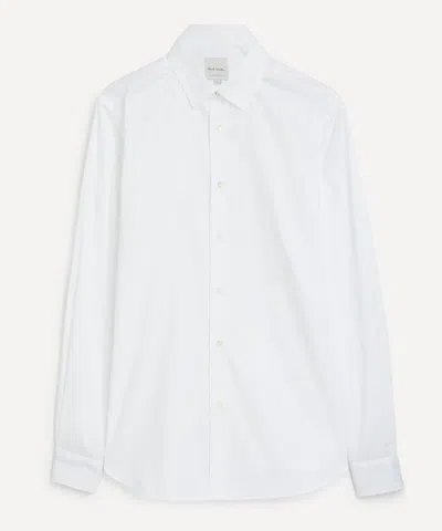 Paul Smith Mens Tailored Fit Cotton Shirt In White