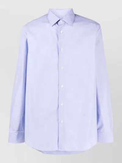 Paul Smith Mens Tailored Fit Shirt Button Collar In Blue