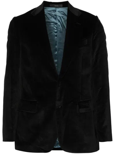 Paul Smith Mens Tailored Fit Two Buttons Jacket Clothing In Black