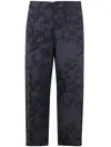 Paul Smith Men's Tapered Trouser Floral Pattern In Blue