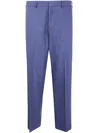 Paul Smith Belt Loop Casual Pants In Blue