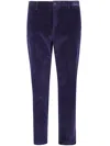 Paul Smith Belt Loop Casual Pants In Blue