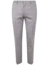 Paul Smith Checked-pattern Tailored Trousers In Gray
