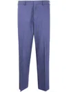 Paul Smith Belt Loop Casual Pants In Blue