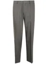 Paul Smith Tailored Trousers With Front Crease And Belt Loops In Green