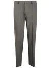 Paul Smith Tailored Trousers With Front Crease And Belt Loops In Gray