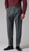Paul Smith Pleated Trousers With Side And Back Pockets In Gray