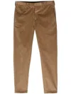 Paul Smith Mid-rise Tapered Trousers In Brown