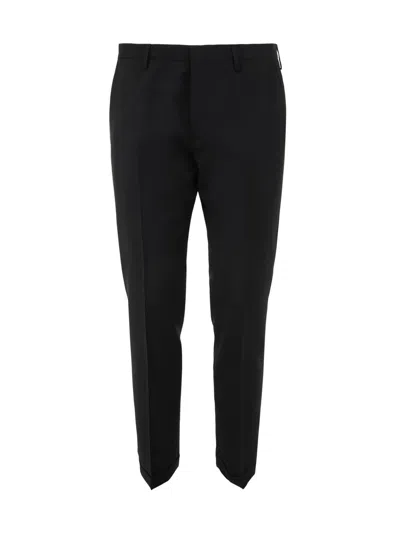Paul Smith Stylish Wool Blend Trousers For Men In Black