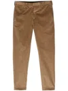 Paul Smith Mid-rise Tapered Trousers In Brown