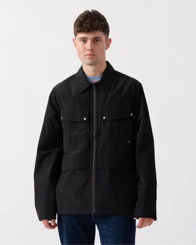 Paul Smith Mens Unlined Zip Overshirt In Black