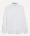 Paul Smith Mens White Linen Button-down Shirt