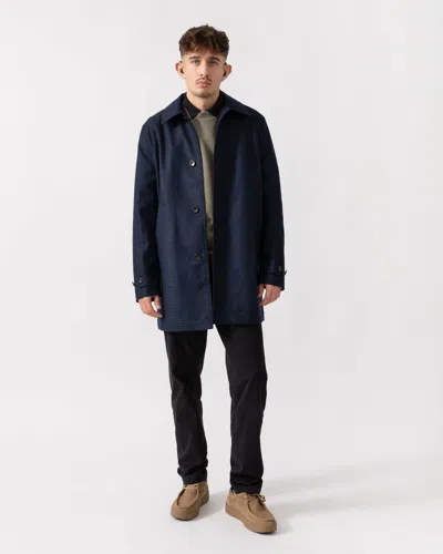 Paul Smith Mens Wool-blend Check Coat