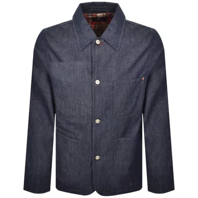 Paul Smith Menswork Overshirt Denim In Blue