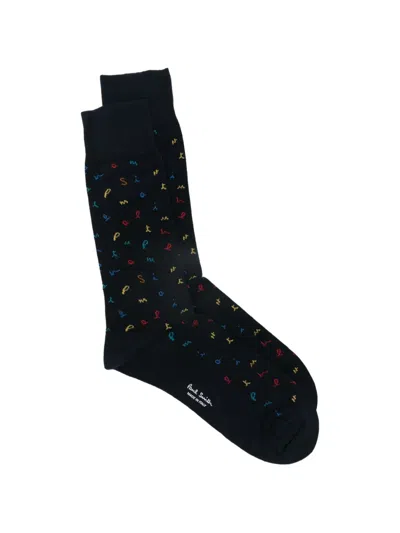Paul Smith Meribel Logo-print Socks In Black