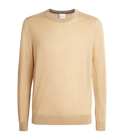 Paul Smith Merino Crew-neck Sweater In Neutral