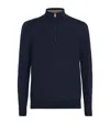 Paul Smith Half-zip Fastening Sweater In Blue