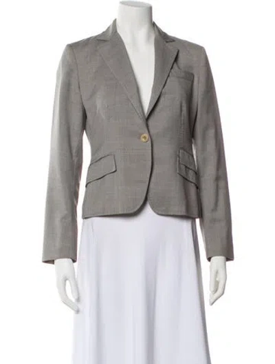 Pre-owned Paul Smith Merino Wool Blazer In Gray