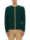 Paul Smith Jersey With Striped Detail In Green