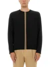 Paul Smith Merino Wool Jersey With Striped Detailing